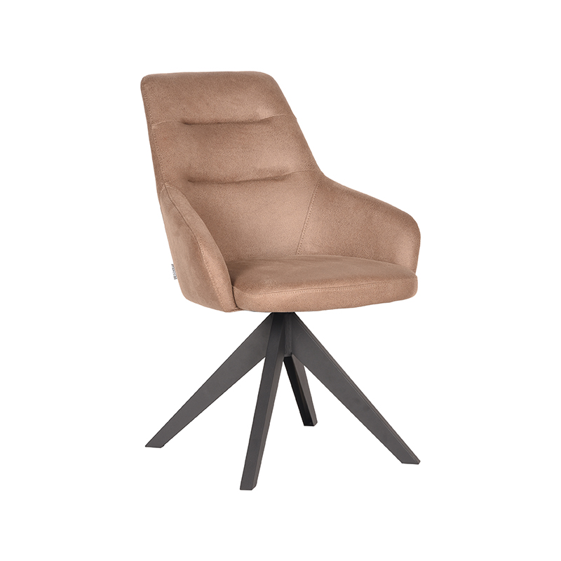 LABEL51 Eetkamerstoel Jace - Stone - Microfiber