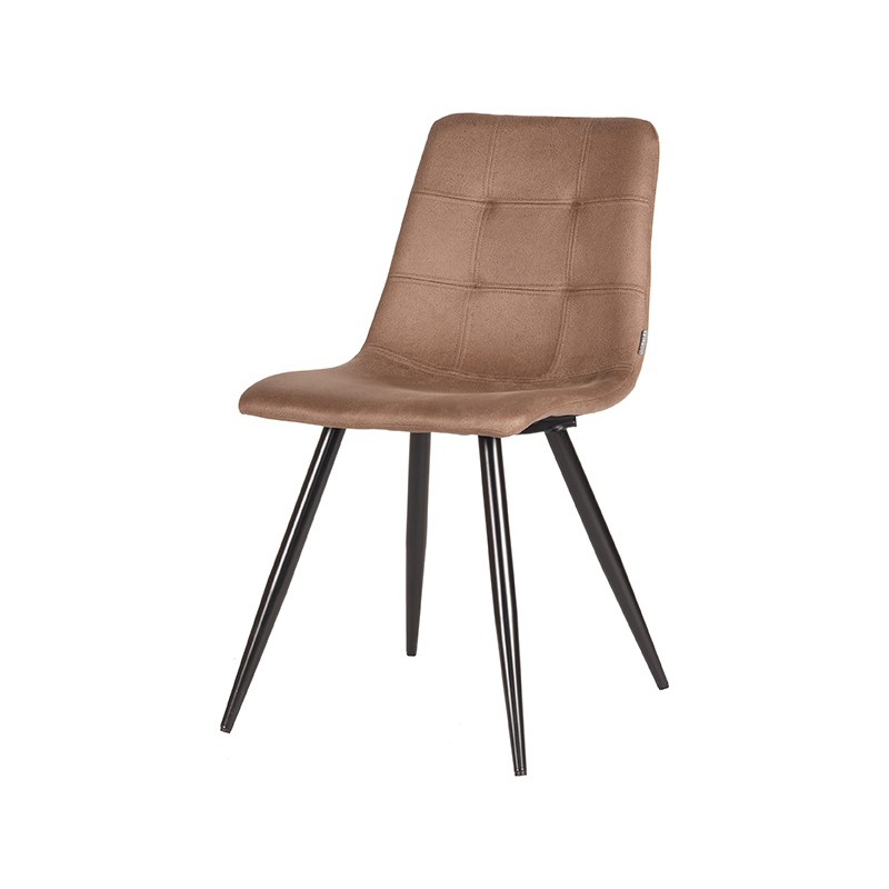 LABEL51 Eetkamerstoel Jay - Stone - Microfiber