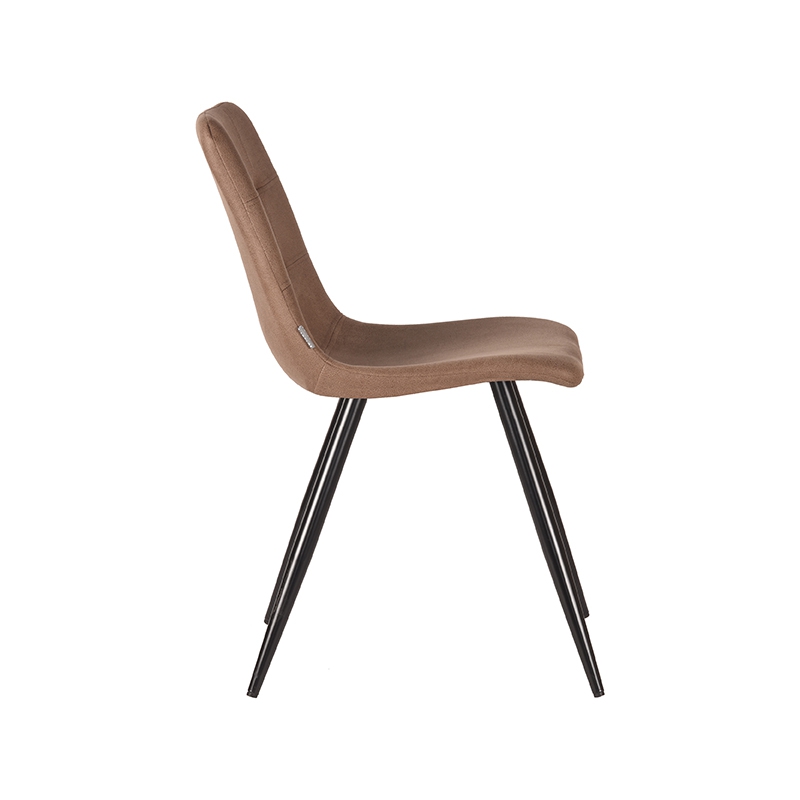 LABEL51 Eetkamerstoel Jay - Stone - Microfiber