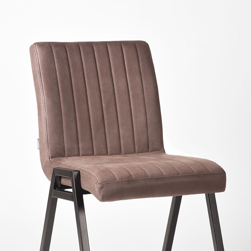 LABEL51 Eetkamerstoel Matz - Truffel grijs - Microfiber