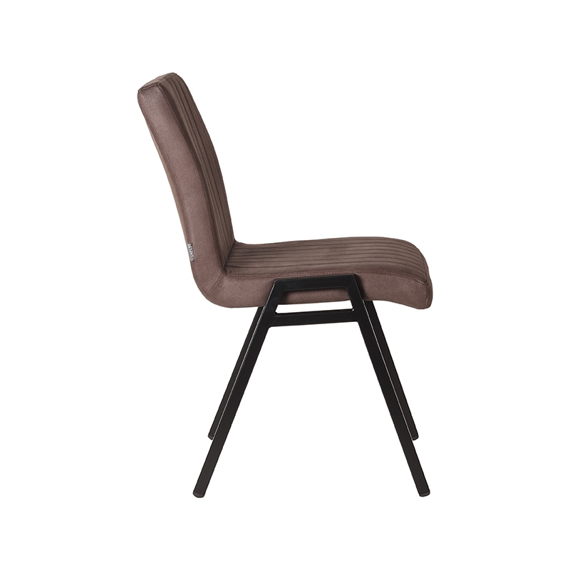 LABEL51 Eetkamerstoel Matz - Truffel grijs - Microfiber