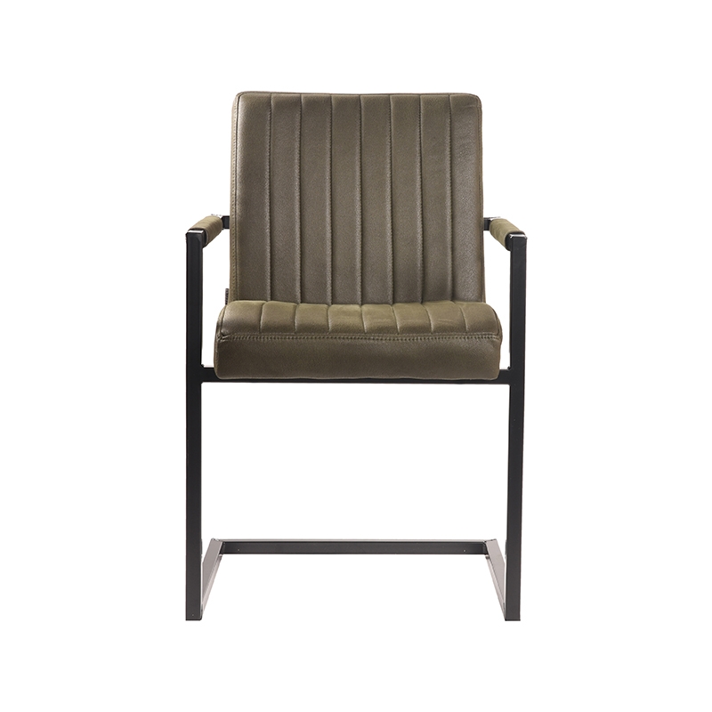 LABEL51 Eetkamerstoel Milo - Army green - Microfiber