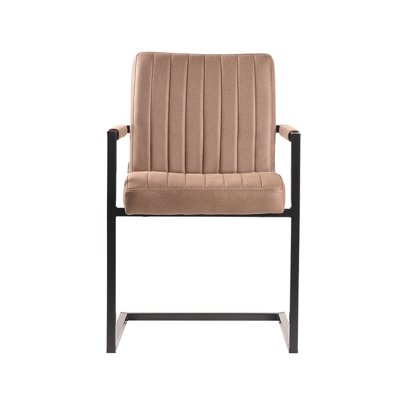 LABEL51 Eetkamerstoel Milo - Stone - Microfiber