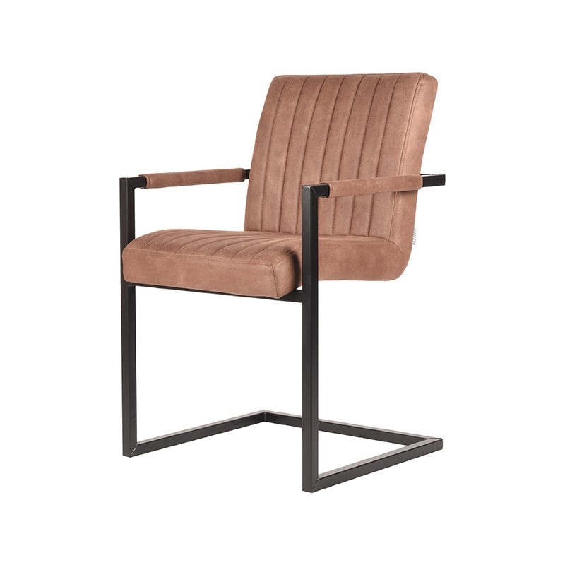 LABEL51 Eetkamerstoel Milo - Tanny - Microfiber