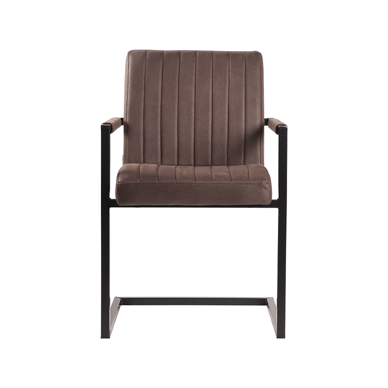 LABEL51 Eetkamerstoel Milo - Truffel grijs - Microfiber