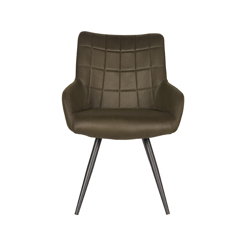 LABEL51 Eetkamerstoel Must - Army green - Stof