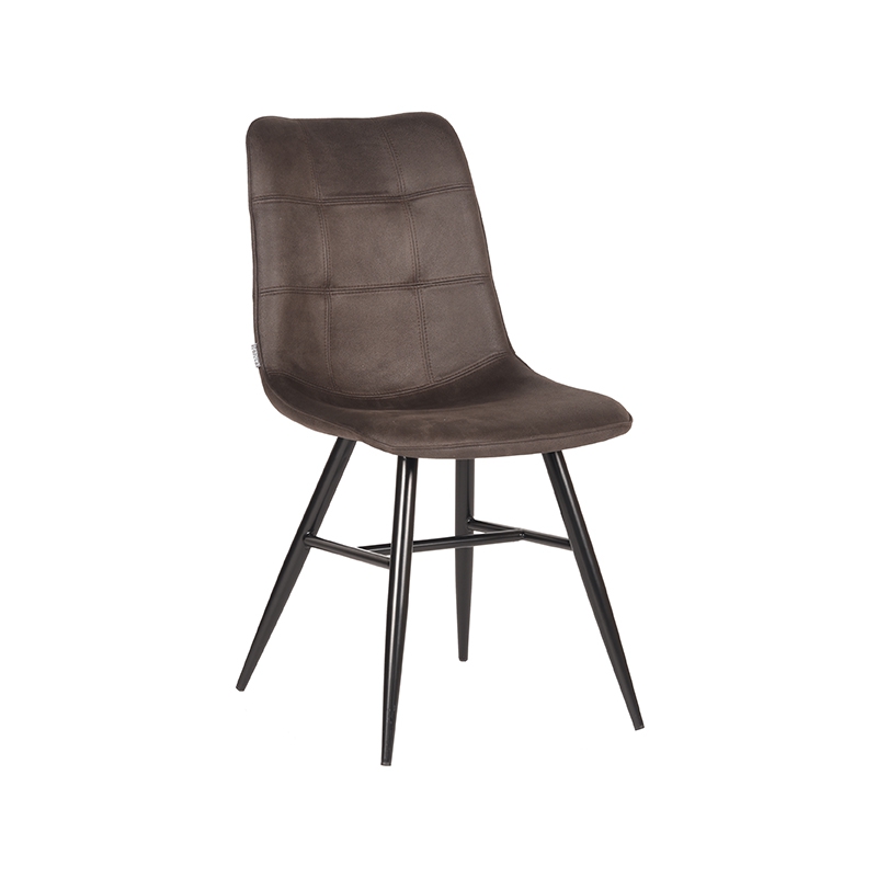 LABEL51 Eetkamerstoel Otis - Antraciet - Microfiber