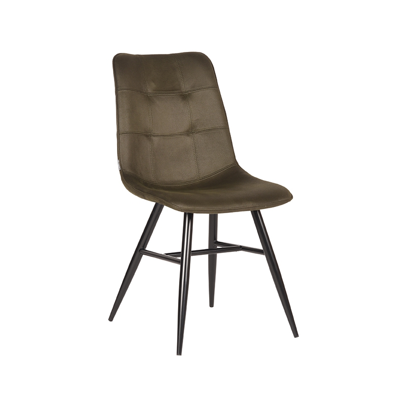LABEL51 Eetkamerstoel Otis - Army green - Stof