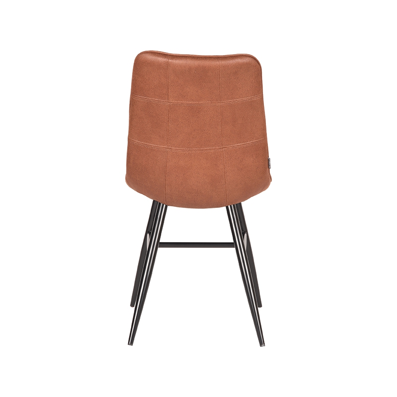 LABEL51 Eetkamerstoel Otis - Cognac - Microfiber
