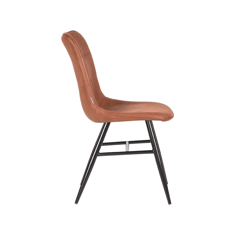 LABEL51 Eetkamerstoel Otis - Cognac - Microfiber
