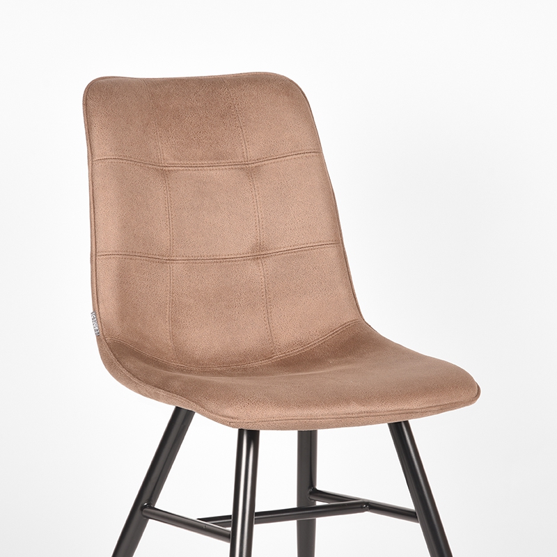 LABEL51 Eetkamerstoel Otis - Stone - Microfiber