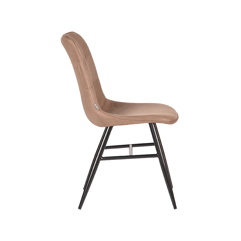 LABEL51 Eetkamerstoel Otis - Stone - Microfiber
