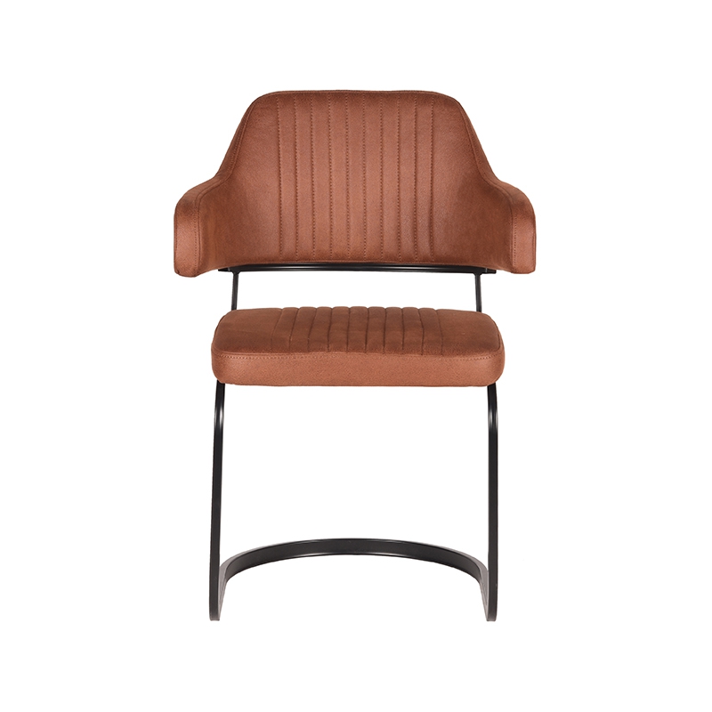 LABEL51 Eetkamerstoel Otta - Cognac - Microfiber