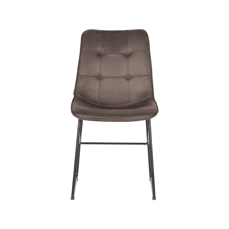 LABEL51 Eetkamerstoel Slim - Antraciet - Microfiber