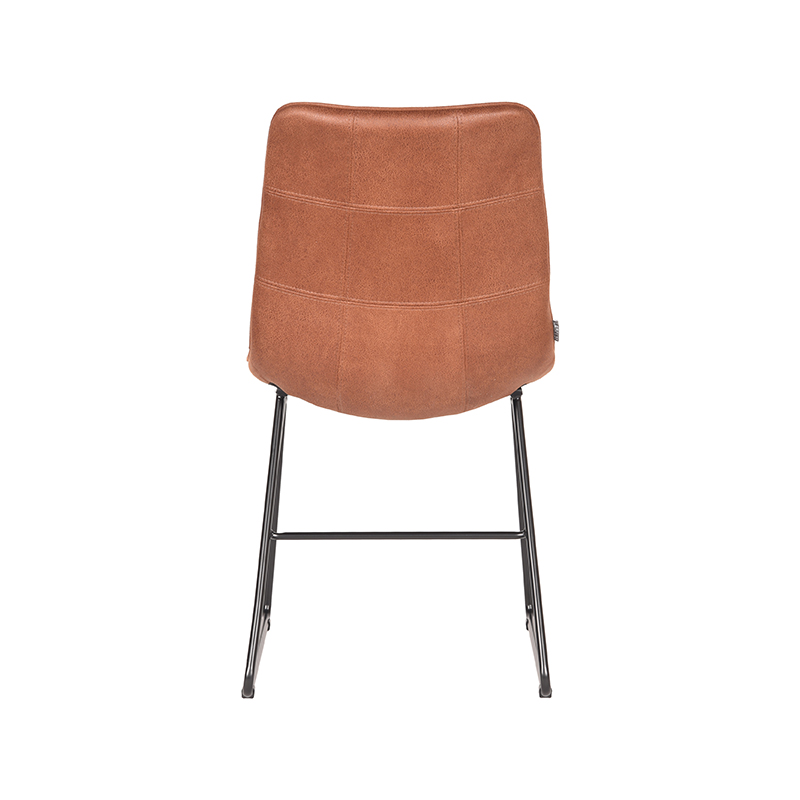 LABEL51 Eetkamerstoel Slim - Cognac - Microfiber