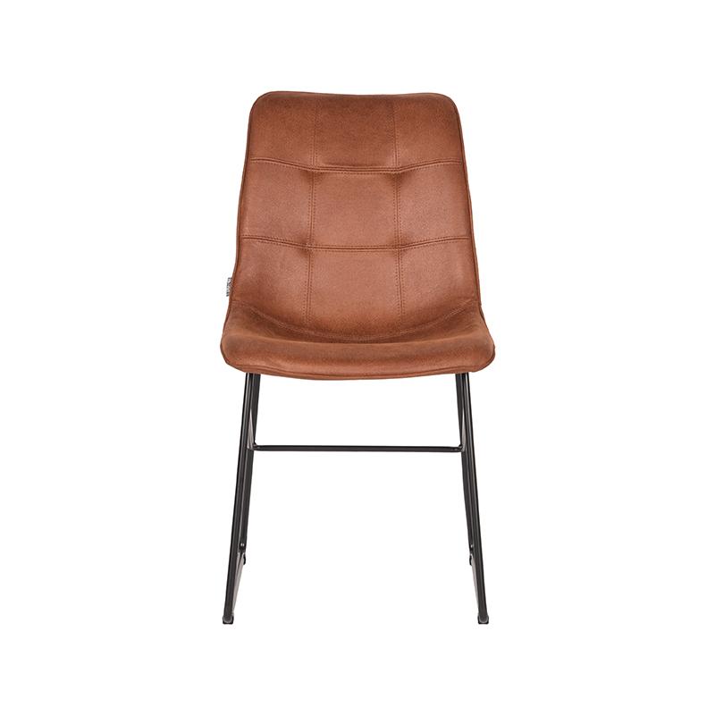 LABEL51 Eetkamerstoel Slim - Cognac - Microfiber