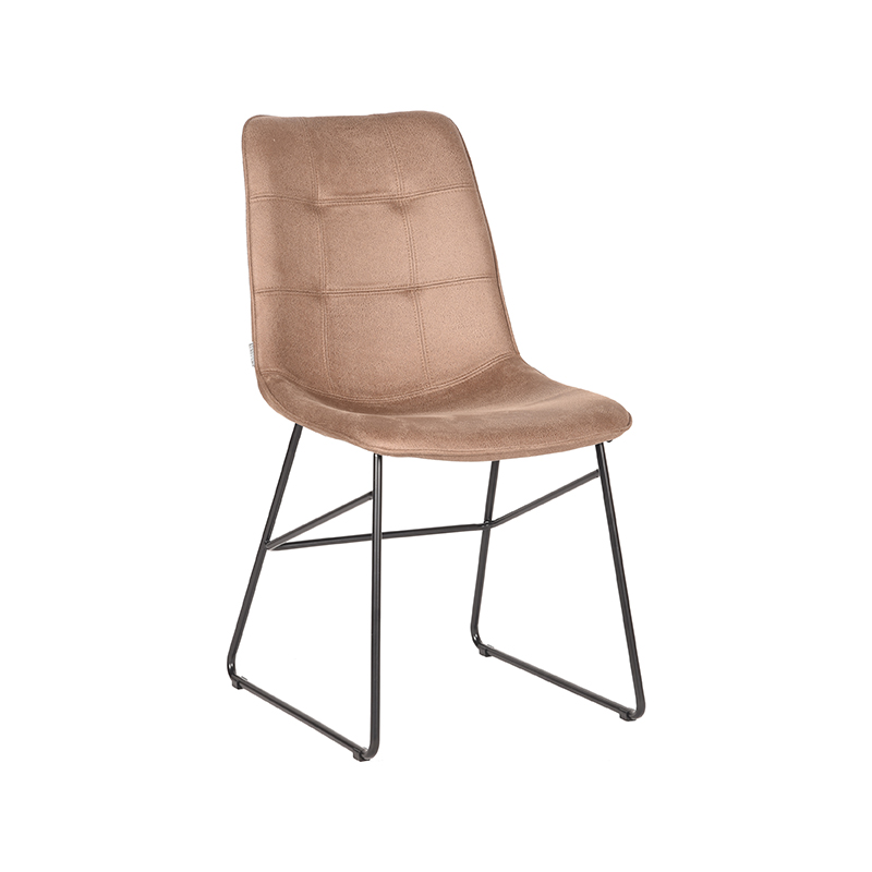 LABEL51 Eetkamerstoel Slim - Stone - Microfiber