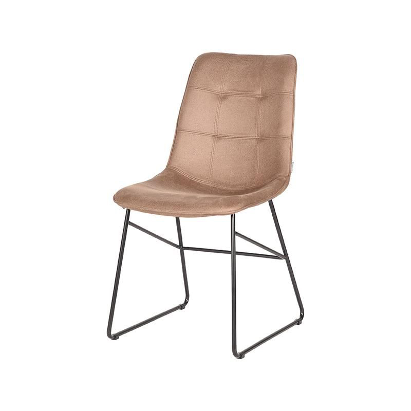 LABEL51 Eetkamerstoel Slim - Stone - Microfiber
