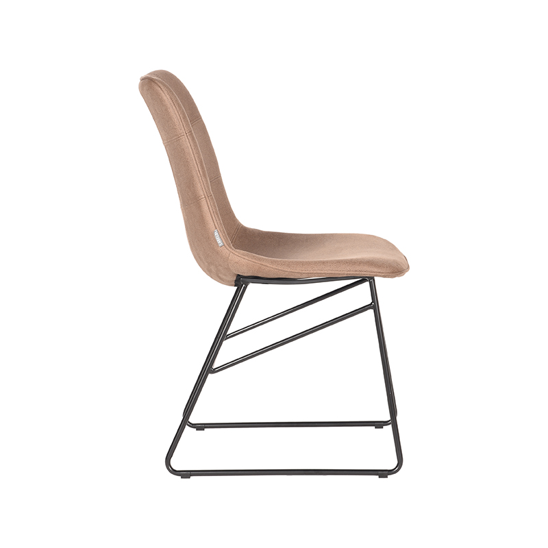 LABEL51 Eetkamerstoel Slim - Stone - Microfiber