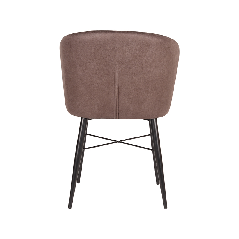 LABEL51 Eetkamerstoel Wave - Truffel grijs - Microfiber