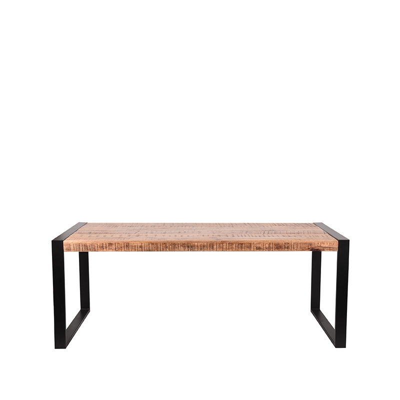 LABEL51 Eetkamertafel Brussels - Rough - Mangohout - 240x100 cm