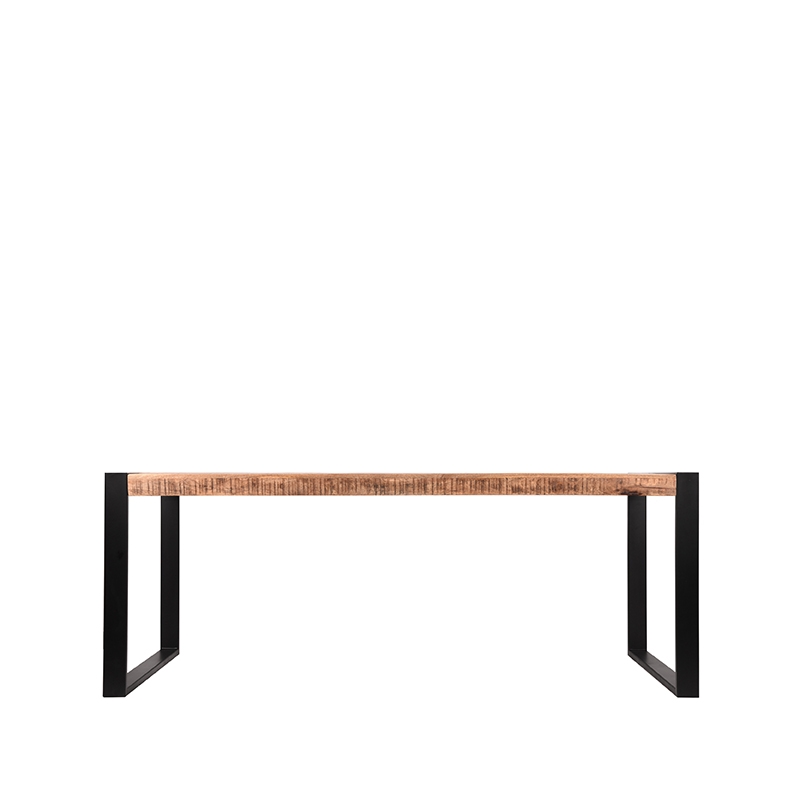 LABEL51 Eetkamertafel Brussels - Rough - Mangohout - 240x100 cm