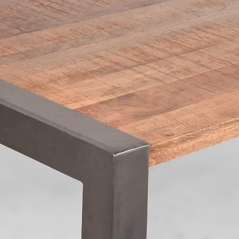 LABEL51 Eetkamertafel Factory - Rough - Mangohout - 160x90 cm