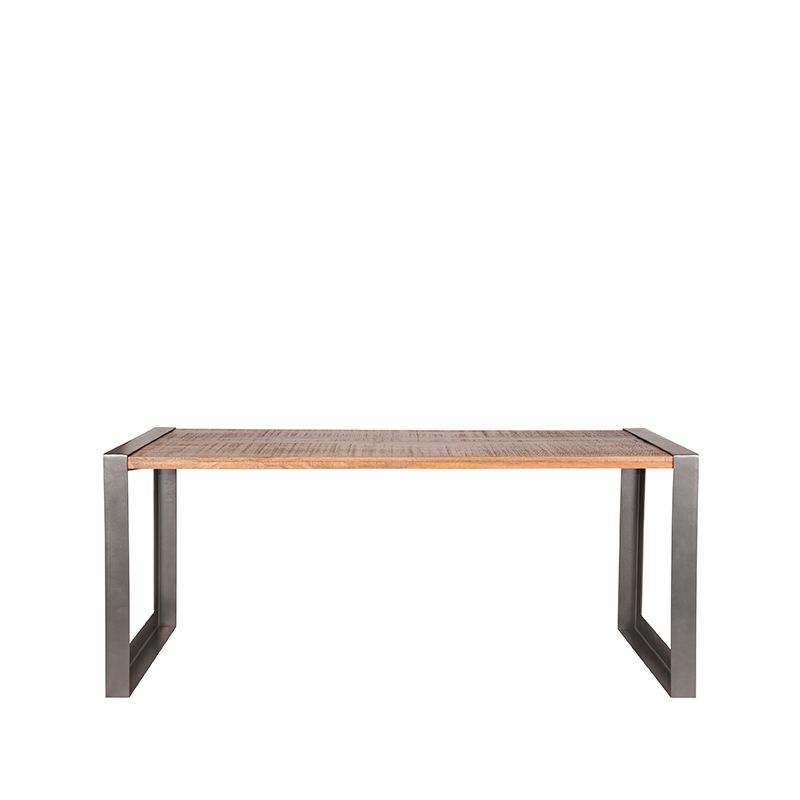 LABEL51 Eetkamertafel Factory - Rough - Mangohout - 160x90 cm