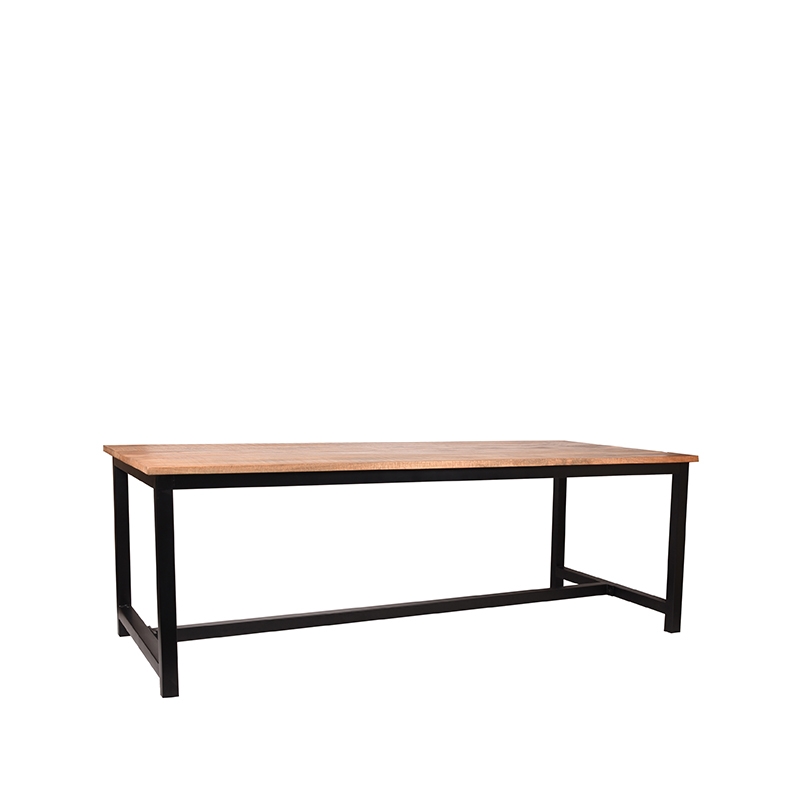LABEL51 Eetkamertafel Ghent - Rough - Mangohout - 180x90 cm