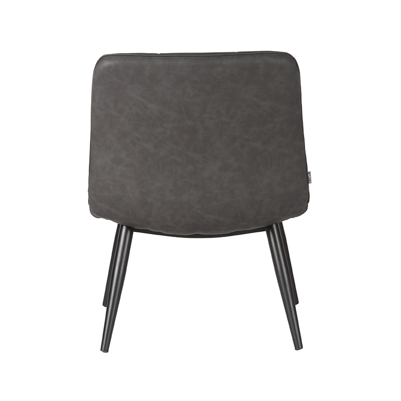 LABEL51 Fauteuil James - Antraciet - PU-Leder