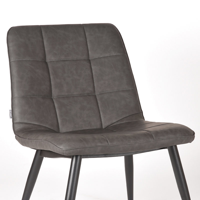 LABEL51 Fauteuil James - Antraciet - PU-Leder