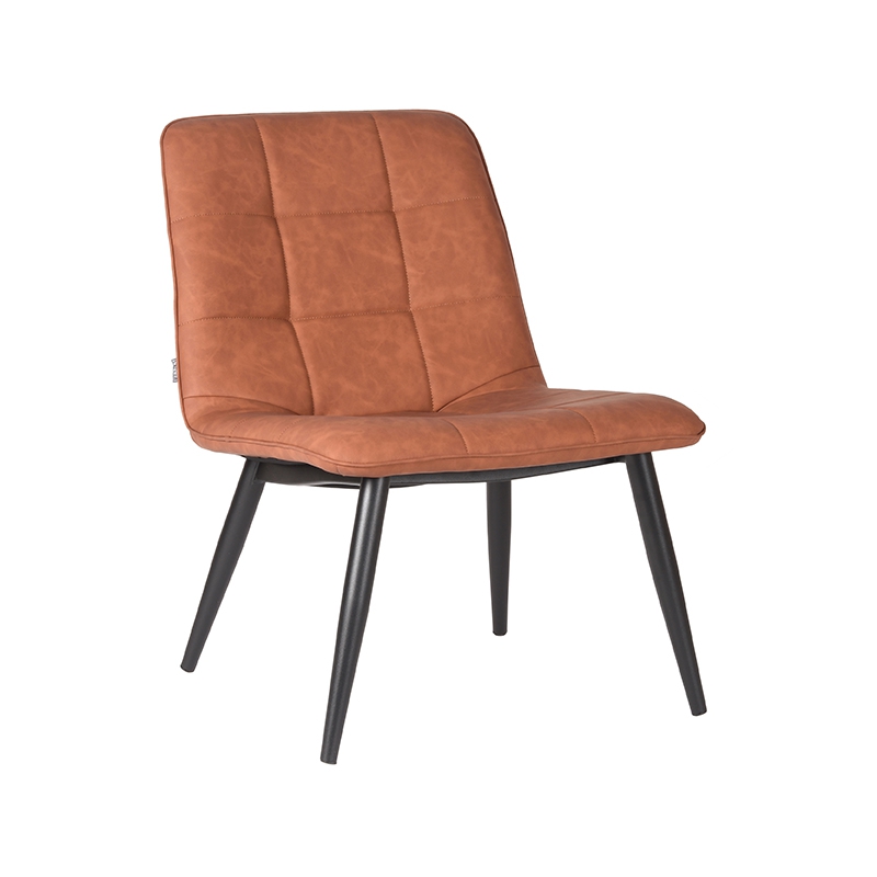 LABEL51 Fauteuil James - Cognac - PU-Leder