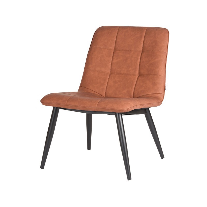 LABEL51 Fauteuil James - Cognac - PU-Leder