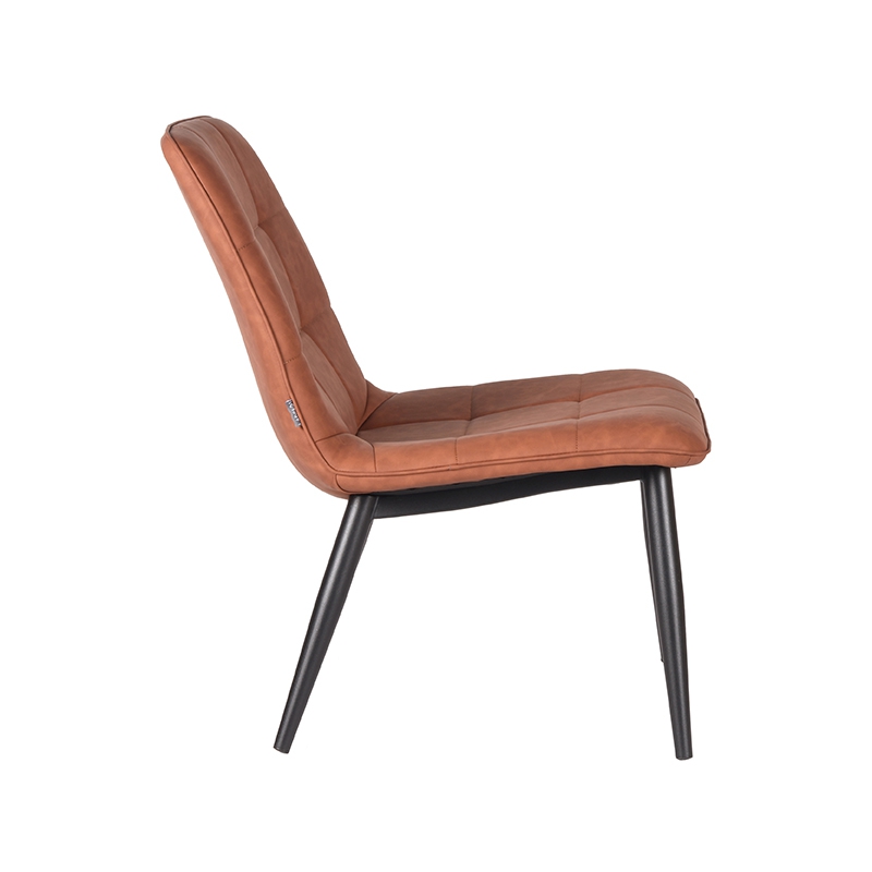 LABEL51 Fauteuil James - Cognac - PU-Leder