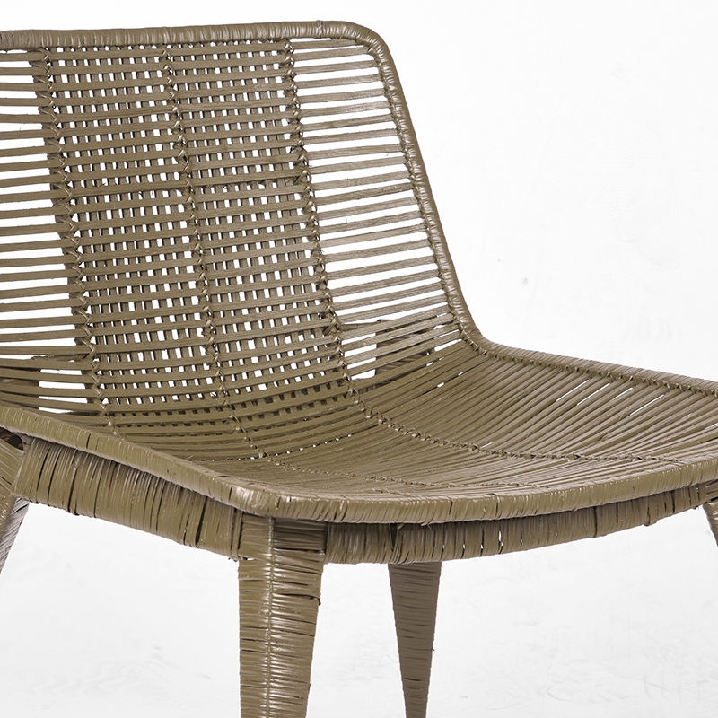 LABEL51 Fauteuil Rex - Army green - Rotan