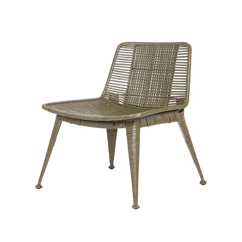 LABEL51 Fauteuil Rex - Army green - Rotan