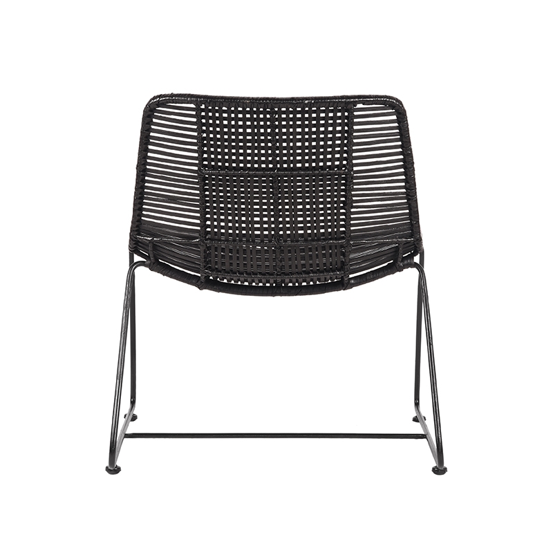 LABEL51 Fauteuil Jax - Zwart - Rotan