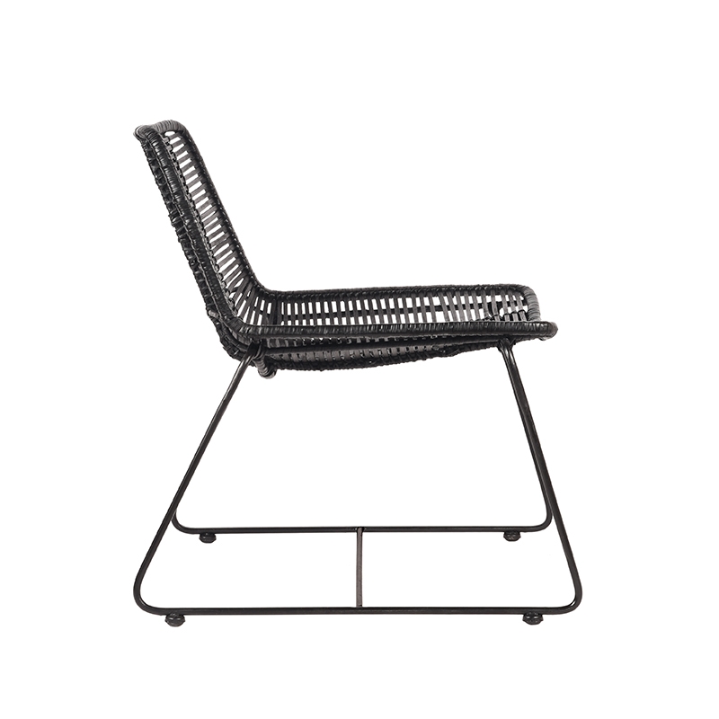 LABEL51 Fauteuil Jax - Zwart - Rotan
