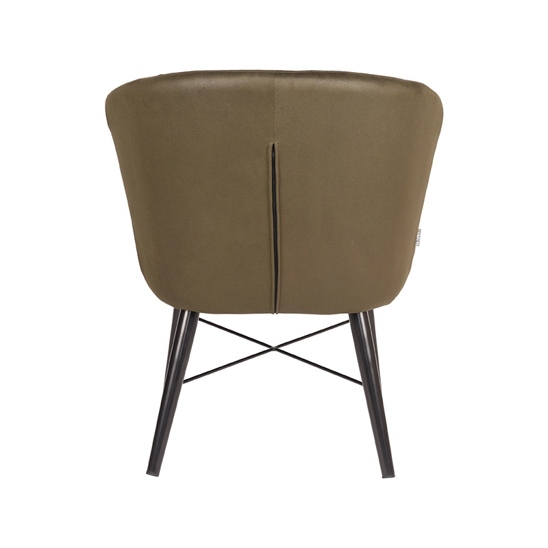LABEL51 Fauteuil Wave - Army green - Microfiber