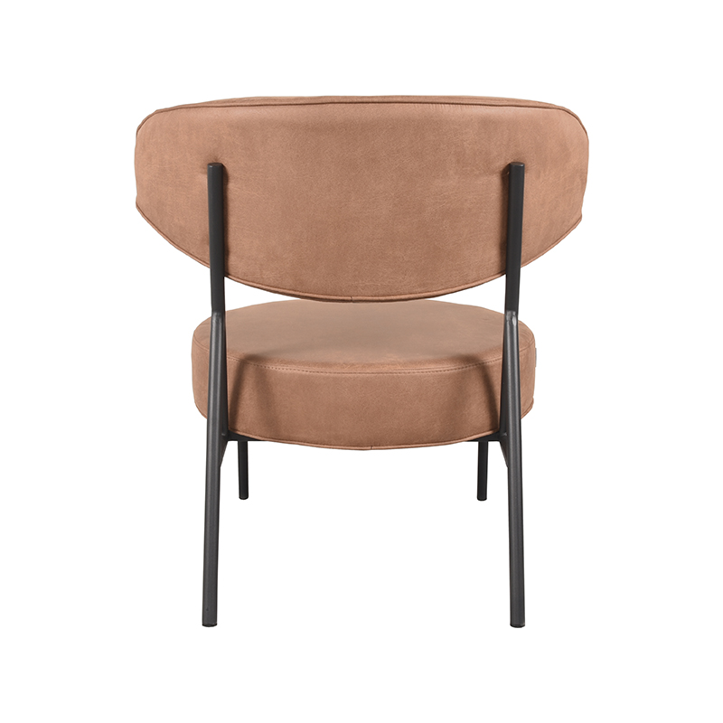 LABEL51 Fauteuil Zack - Cognac - Micro Suede