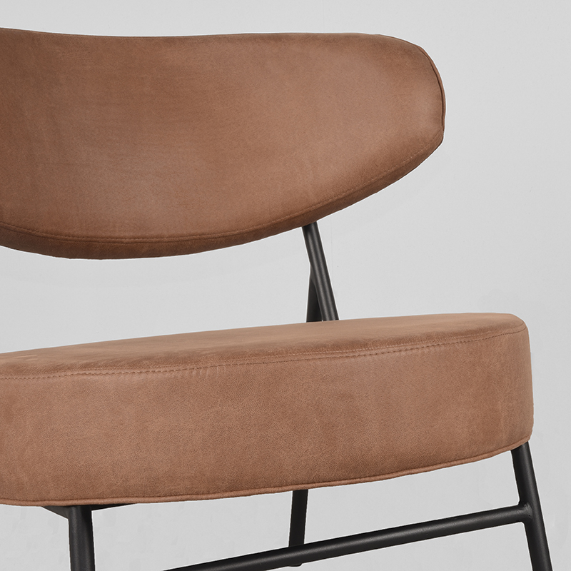 LABEL51 Fauteuil Zack - Cognac - Micro Suede