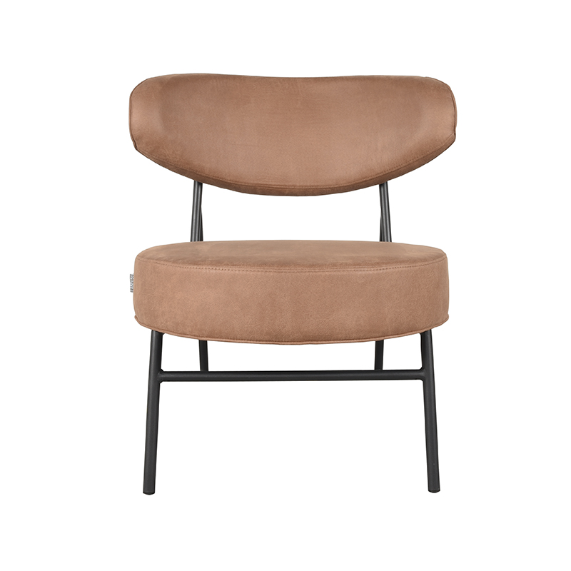 LABEL51 Fauteuil Zack - Cognac - Micro Suede