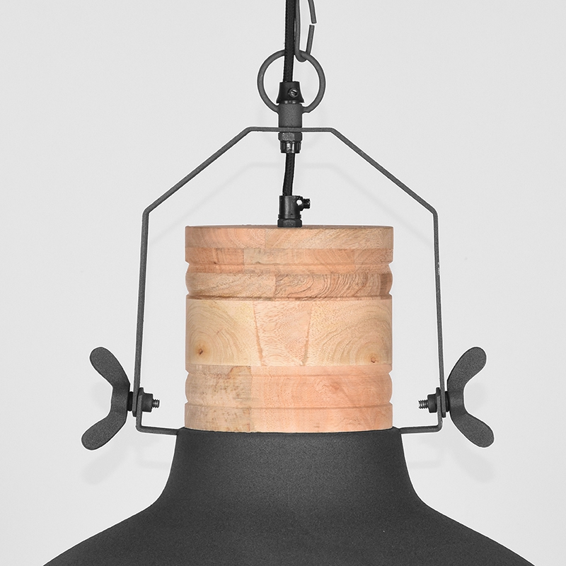 LABEL51 Hanglamp Grid - Antiek grijs - Metaal