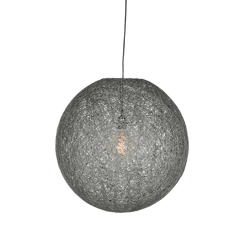 Hanglamp Twist - Grijs - Vlas - LABEL51