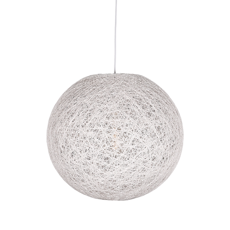 Hanglamp Twist - Wit - Vlas - LABEL51