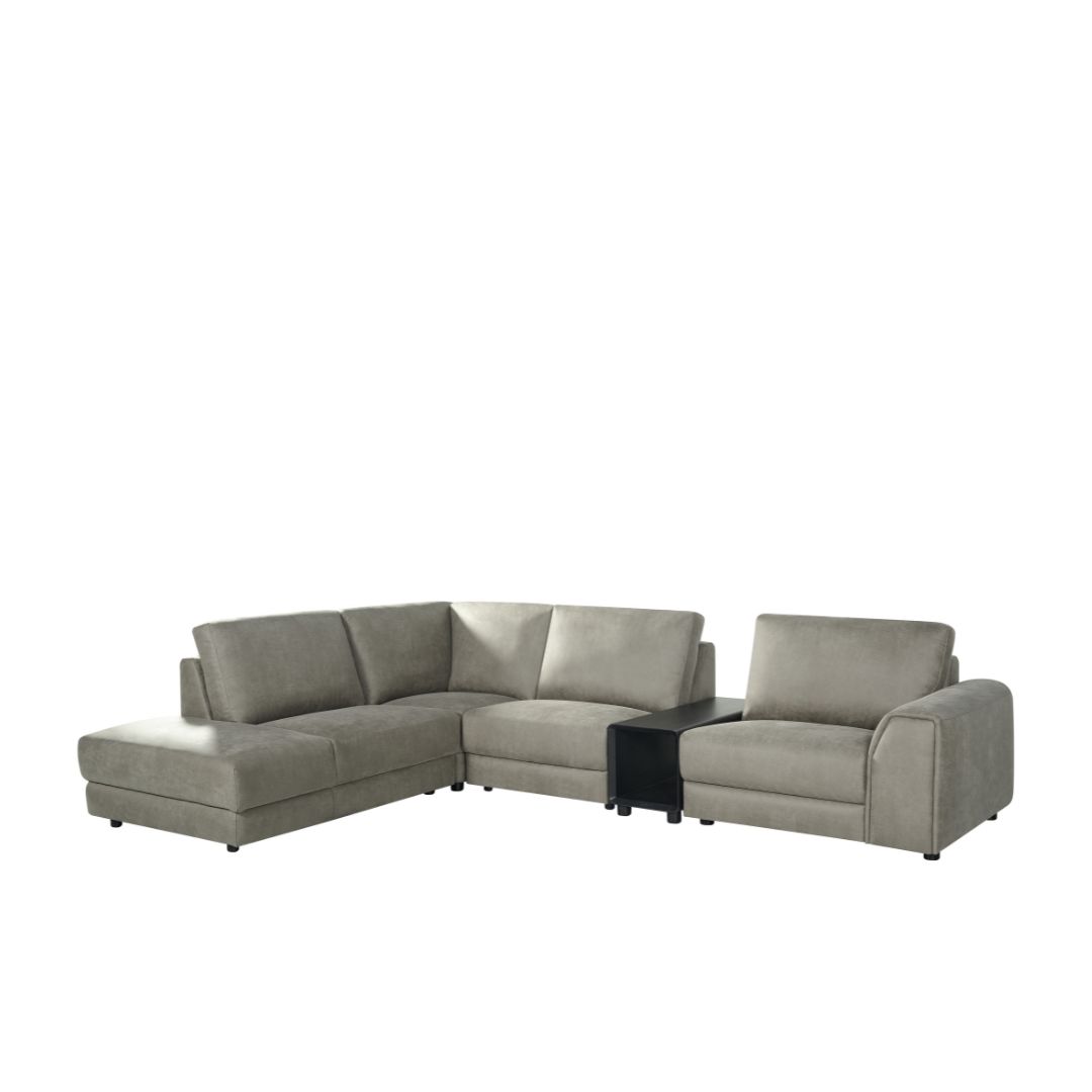 Hoekbank Tivoli - Hoekbank - Taupe - Bruin - Micro Suede - Design - LABEL51