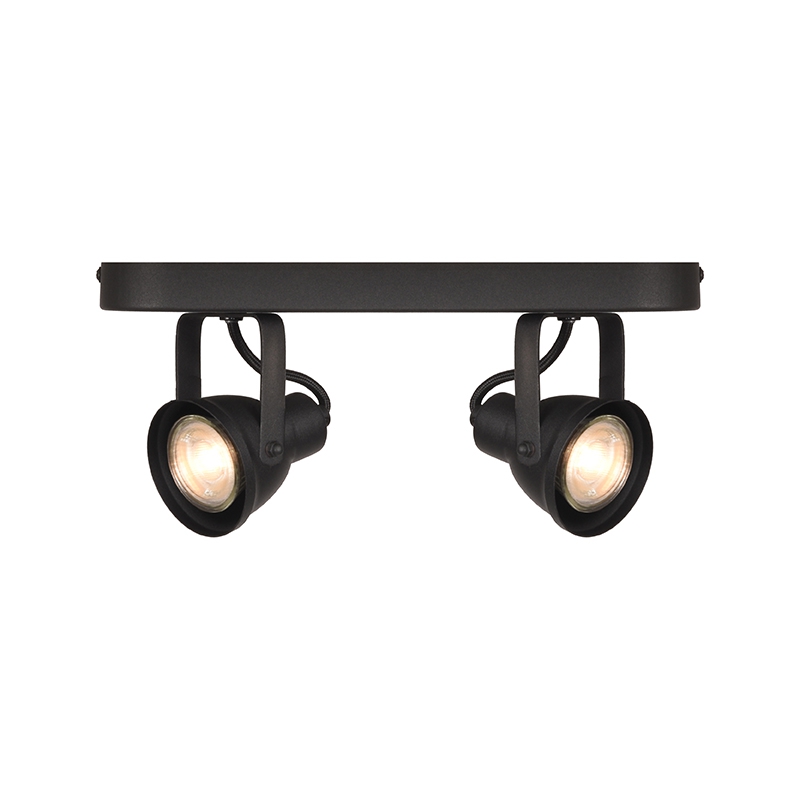 LABEL51 Spot Aken led - Zwart - Metaal - 2 Lichts