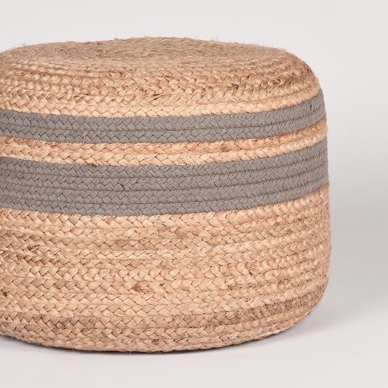 LABEL51 Poef Jute - Grijs - Jute