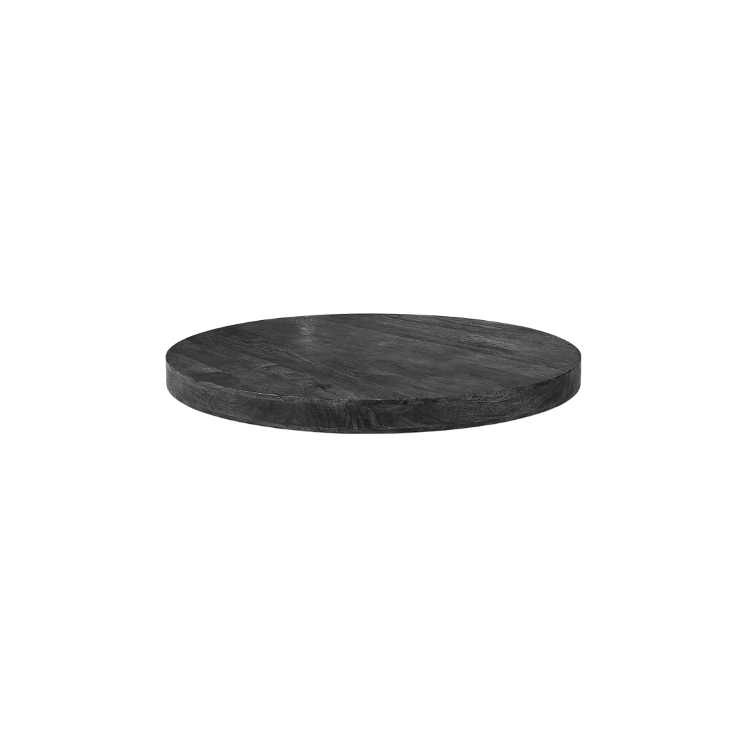 Eetkamertafel I_Tafelblad Rond - Zwart - - LABEL51