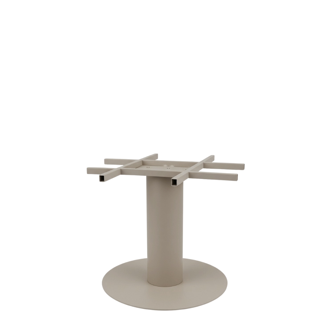Eetkamertafel I_Tafelpoot Extra Stable - Taupe - Bruin - Metaal - LABEL51